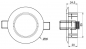 Preview: Masse Halogen / LED EInbaustrahler ohne Leuchtmittel, starr