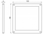 Preview: Mini-LED-Panel als flache Aufbauleuchte, 100 x 100mm, 12V, 3W