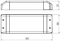 Preview: Abmessungen LED-Treiber dimmbar 12V Phasenanschnitt, Phasenabschnitt