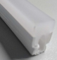 Preview: Flexibles PMMA-Extrusionsprofil COMPACT FLEXXA-S, opal satiniert, 5m
