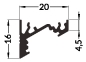 Preview: LED Eckprofil CORNER 60/30, weiß, 2m