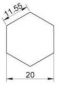 Preview: Wärmeleitende, doppelseitig klebende Pads, hexagonal