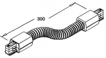 Flexibler Verbinder, 3-Phasen-Schienensystem