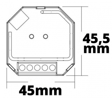 DALI-Universal-Dimmer für 230V Phasenabschnitt, Push / DALI-2 DT6