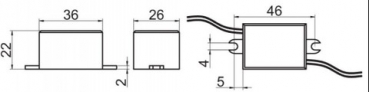 LED Mini Netzgerät IP44, 12V, 4,2W, AC/DC