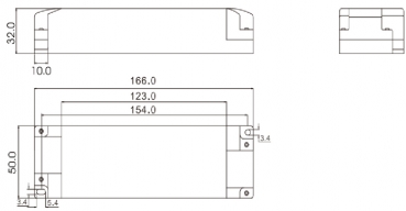 Dimmbarer LED Treiber 24Vdc, primär dimmbar, 50W