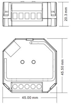 230V-Dimmer: DALI/Taster für Phasenanschnitt-dimmbare (TRIAC) Leuchten