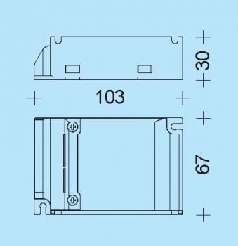 Netzg. 0-10V dimmb. im Kunststoffgeh., 350mA, 15W, Abverkauf