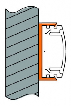 Superflaches LED-Profil, 1m Länge, inkl. Abdeckung