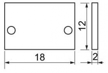 Profilendstück ULTIMATE I MINI, ohne Kabelloch, mit 2 Schrauben