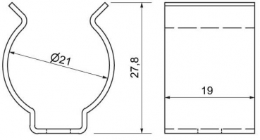 Profil-Befestigungsklemme SPHERE, mit Zubehör