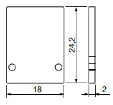 Alu-Endstück hoch, ULTIMATE I MINI, ohne Schrauben