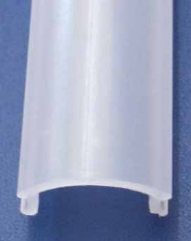 Polycarbonat-Profil gewölbt, opal satiniert