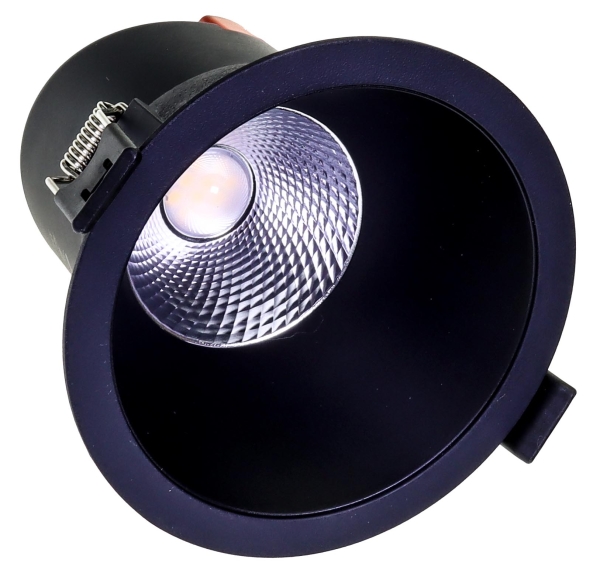 dimmbares LED Downlight schwarz, 9W warmweiß