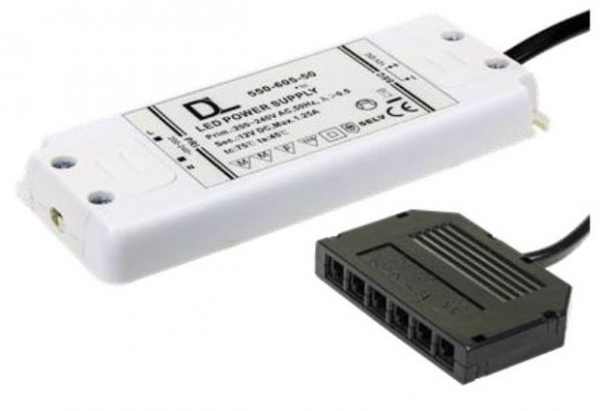 FURNITURE 12, Netzgerät mit 6-fach Verteiler, 12V DC, 15W