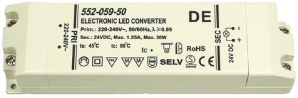 LED-Treiber 24V, max. 30W