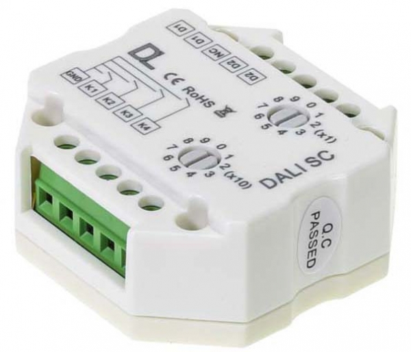 DALI-Taster-Modul, SC Scene Control, Steuerung von bis zu 4 Szenen