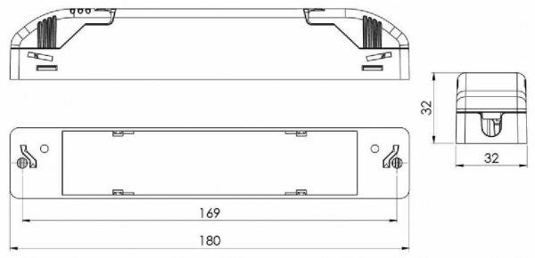 LED-Netzgerät, IP40, DALI-dimmbar, 700mA/max.33W