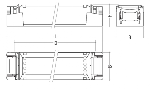 Dimmbarer Konverter 350mA, 15W, DALI, DSI, Taster, Auslauf-Artikel