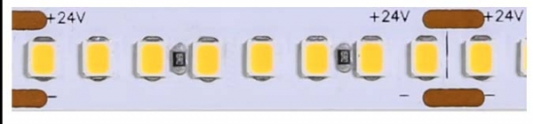 Flexible LED-Leiterplatte 24V, 5m, 30W/m, 192 LED/m