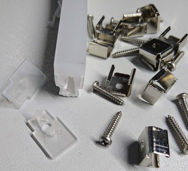 Flexibles PMMA-Extrusionsprofil COMPACT FLEXXA-S, opal satiniert, 5m