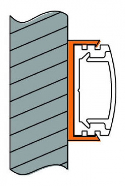Superflaches LED-Profil, 1m Länge, inkl. Abdeckung