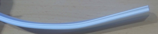 Biegbares LED Profil, silberfarbig eloxiert, Länge 2000 mm