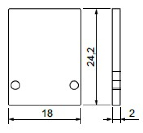 Alu-Endstück hoch, ULTIMATE I MINI, ohne Schrauben
