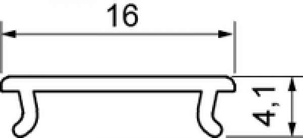 Flaches Polycarbonat Profil, Abmessungen