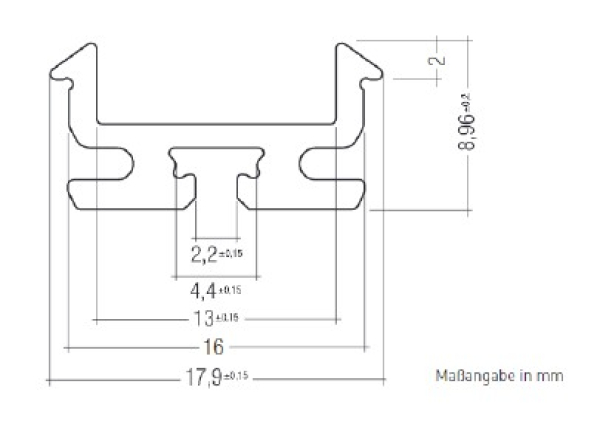 Alu LED Profil ZETT-201 eloxiert