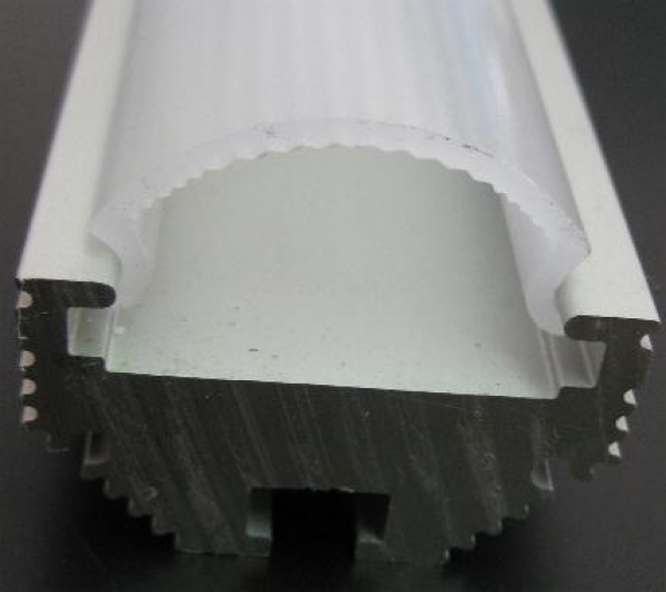 Abdeckung Polycarbonat, opal-satiniert