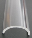 PMMA-Abdeckung ZETT-222, halbrund, transparent